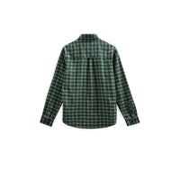 Anerkjendt, AKLeif Check LS Shirt, Hunter Green