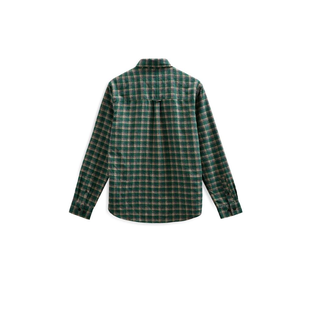 Anerkjendt, AKLeif Check LS Shirt, Hunter Green