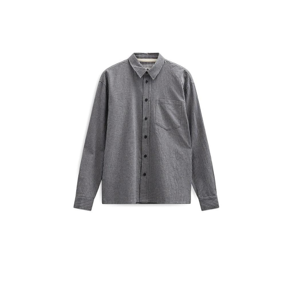 Anerkjendt, AKotto Small Check LS Shirt, Caviar