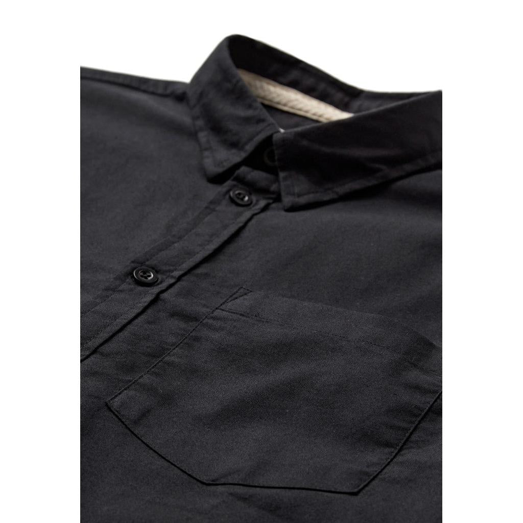 Anerkjendt, AKLeif Oxford LS Shirt, Caviar-Anerkjendt-Minlillebutik.dk