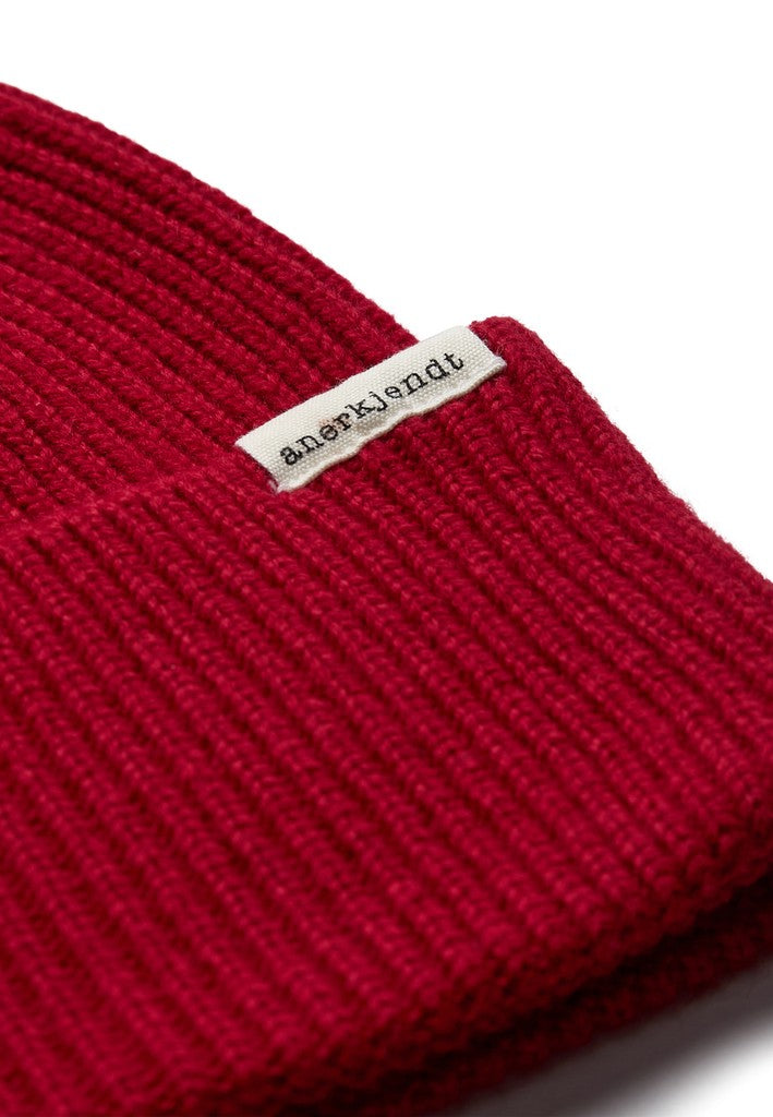 Anerkjendt, AKfelix Merino Hood, Red Dahlia