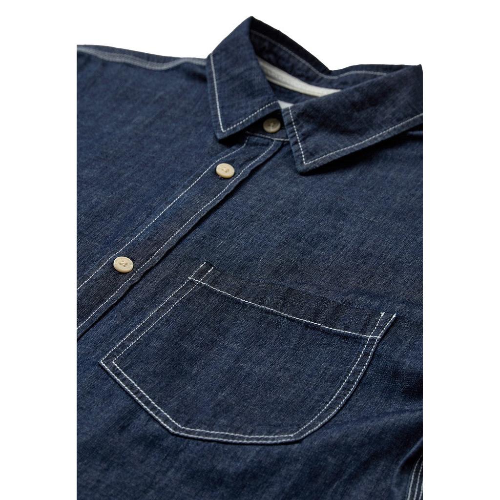 Anerkjendt, AKLaurits Light Denim LS Shirt, Sky Captain-Anerkjendt-Minlillebutik.dk