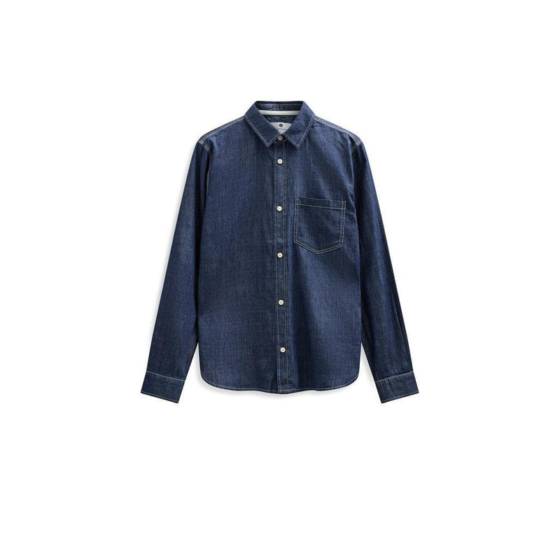 Anerkjendt, AKLaurits Light Denim LS Shirt, Sky Captain-Anerkjendt-Minlillebutik.dk