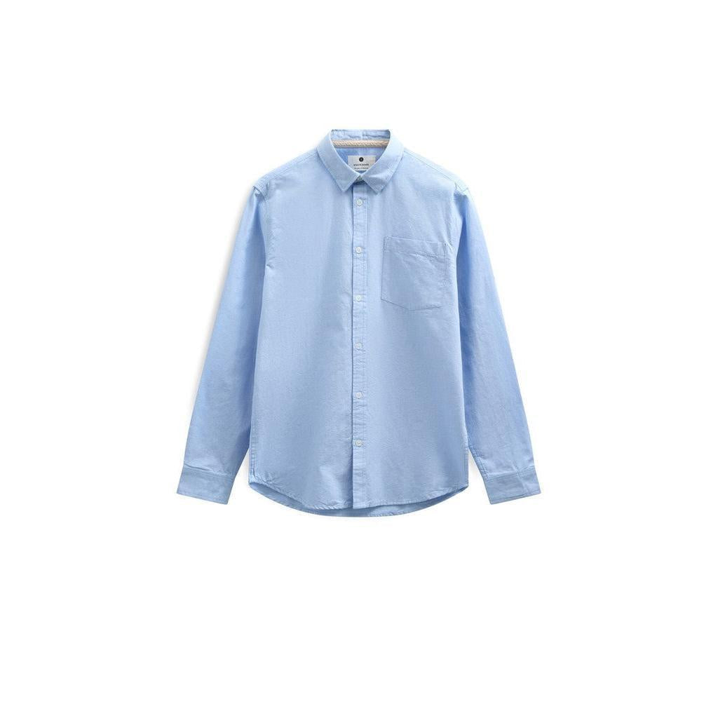 Anerkjendt, AKLeif Oxford LS Shirt, Light Blue-Anerkjendt-Minlillebutik.dk
