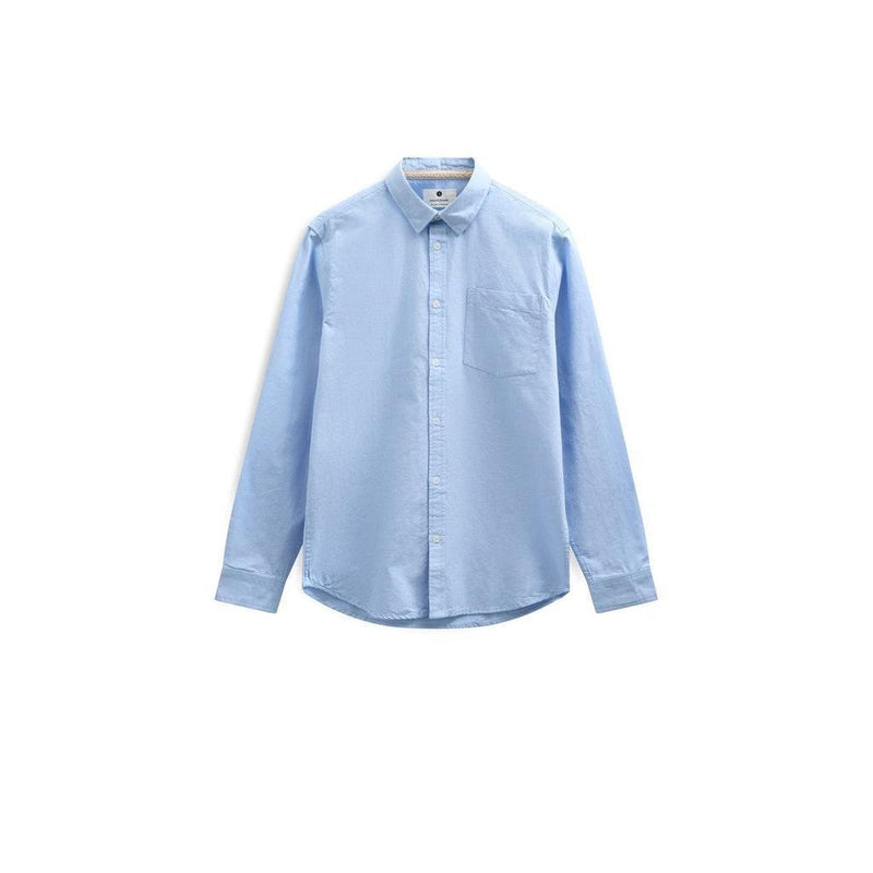 Anerkjendt, AKLeif Oxford LS Shirt, Light Blue-Anerkjendt-Minlillebutik.dk