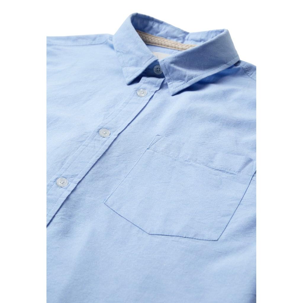Anerkjendt, AKLeif Oxford LS Shirt, Light Blue-Anerkjendt-Minlillebutik.dk