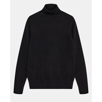 Anerkjendt, Nico Solid Roll Neck Lambswool, Caviar