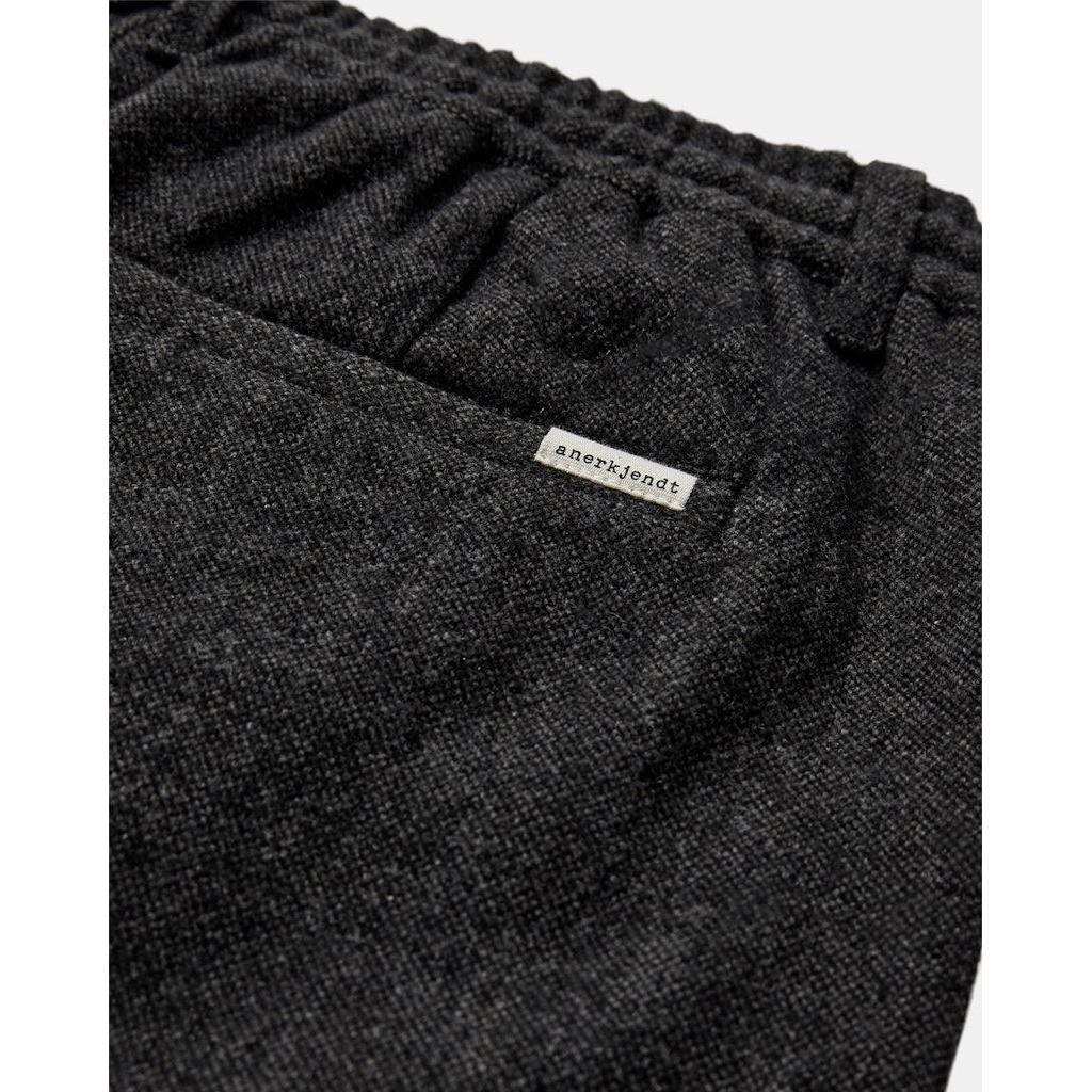 Anerkjendt, AKJan Wool Pants, Dark Grey Melange