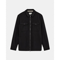 Anerkjendt, AKHanky Heavy Twill Overshirt, Caviar-Anerkjendt-Minlillebutik.dk
