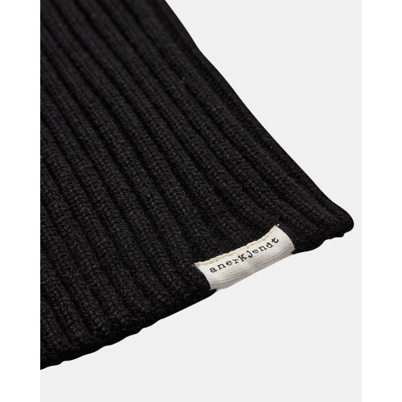 Anerkjendt, AKLauge Merino Neck Warmer, Caviar-Anerkjendt-Minlillebutik.dk