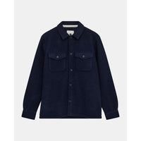 Anerkjendt, AKOscar Boiled Wool Overshirt, Sky Captain-Anerkjendt-Minlillebutik.dk