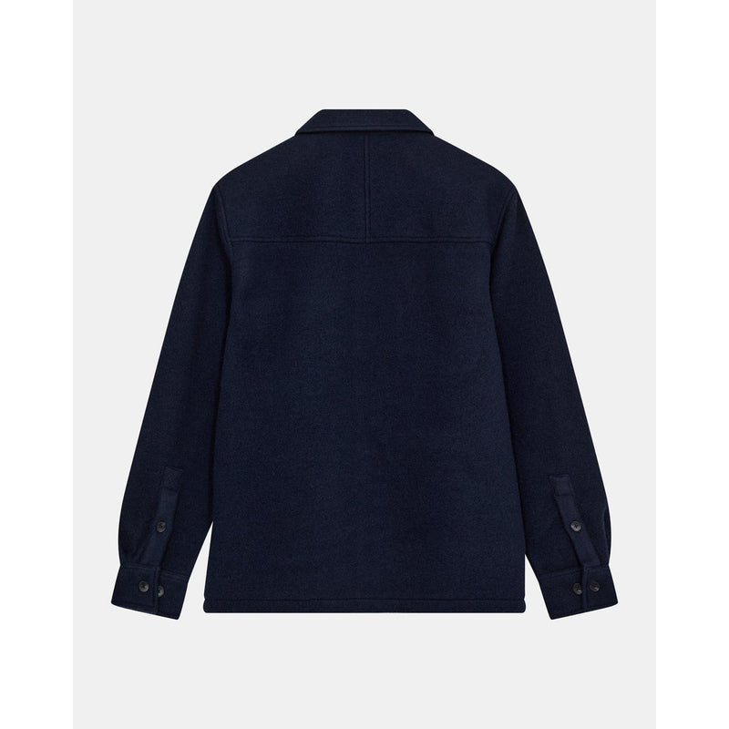 Anerkjendt, AKOscar Boiled Wool Overshirt, Sky Captain-Anerkjendt-Minlillebutik.dk