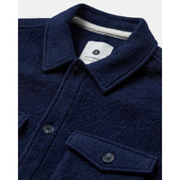 Anerkjendt, AKOscar Boiled Wool Overshirt, Sky Captain-Anerkjendt-Minlillebutik.dk