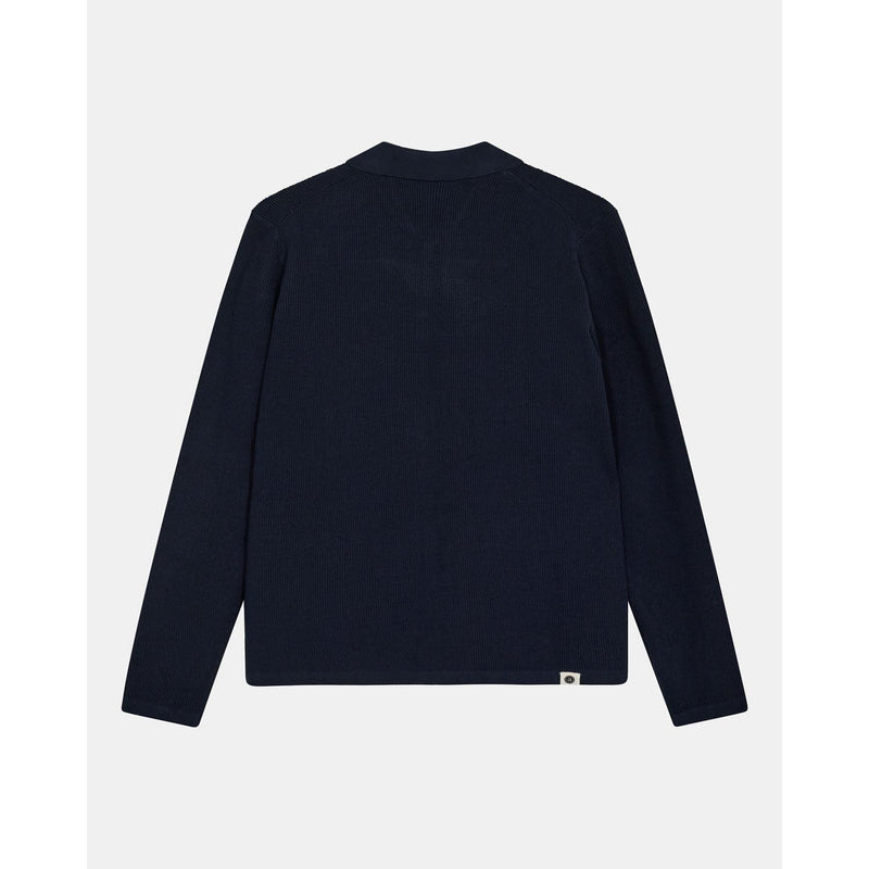 Anerkjendt, AKSvend Needle Rib Knit Cardigan, Sky Captain-Anerkjendt-Minlillebutik.dk