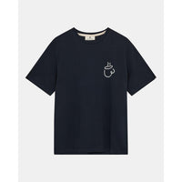 Anerkjendt, AKVillads Espresso Print S/S Tee, Sky Captain-Anerkjendt-Minlillebutik.dk