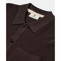 Anerkjendt, AKSvend Needle Rib Knit Cardigan, Mulch-Anerkjendt-Minlillebutik.dk