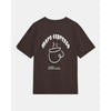 Anerkjendt, Villads Espresso Print S/S Tee, Mulch-Anerkjendt-Minlillebutik.dk