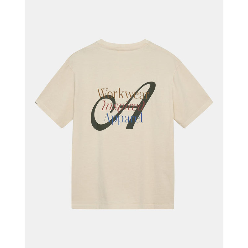 Anerkjendt, AKVillads Workwear Print S/S Tee, Tofu-Anerkjendt-Minlillebutik.dk