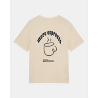 Anerkjendt, Villads Espresso Print S/S Tee, Tofu-Anerkjendt-Minlillebutik.dk