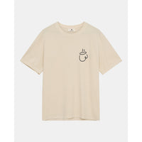 Anerkjendt, Villads Espresso Print S/S Tee, Tofu-Anerkjendt-Minlillebutik.dk