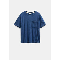 Anerkjendt, Villads Indigo Pocket S/S Tee, Blue Indigo-Anerkjendt-Minlillebutik.dk