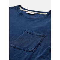 Anerkjendt, Villads Indigo Pocket S/S Tee, Blue Indigo-Anerkjendt-Minlillebutik.dk