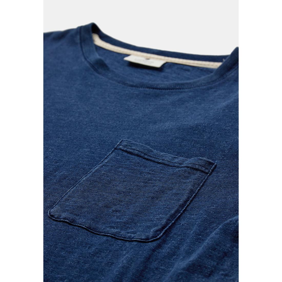 Anerkjendt, Villads Indigo Pocket S/S Tee, Blue Indigo-Anerkjendt-Minlillebutik.dk
