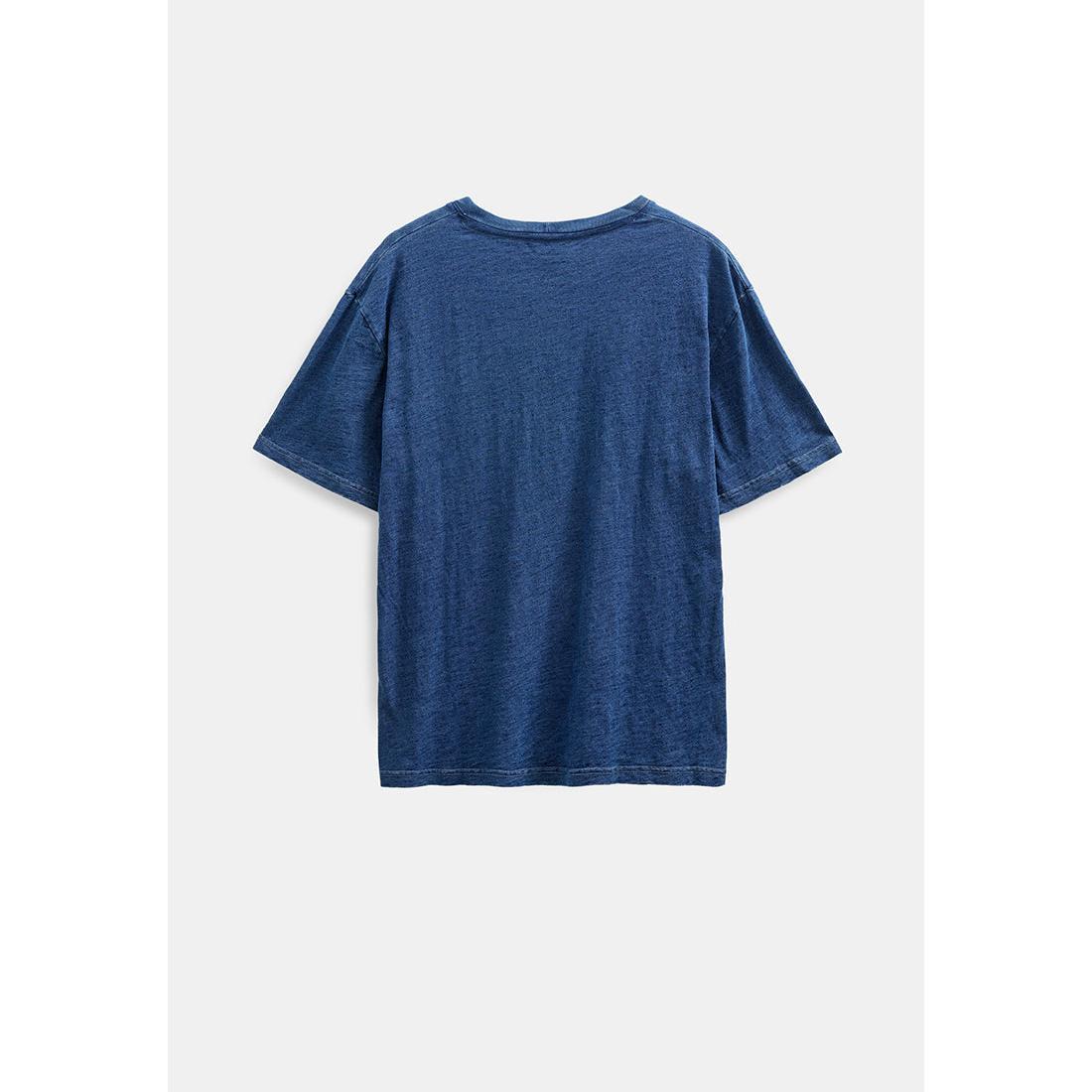 Anerkjendt, Villads Indigo Pocket S/S Tee, Blue Indigo-Anerkjendt-Minlillebutik.dk