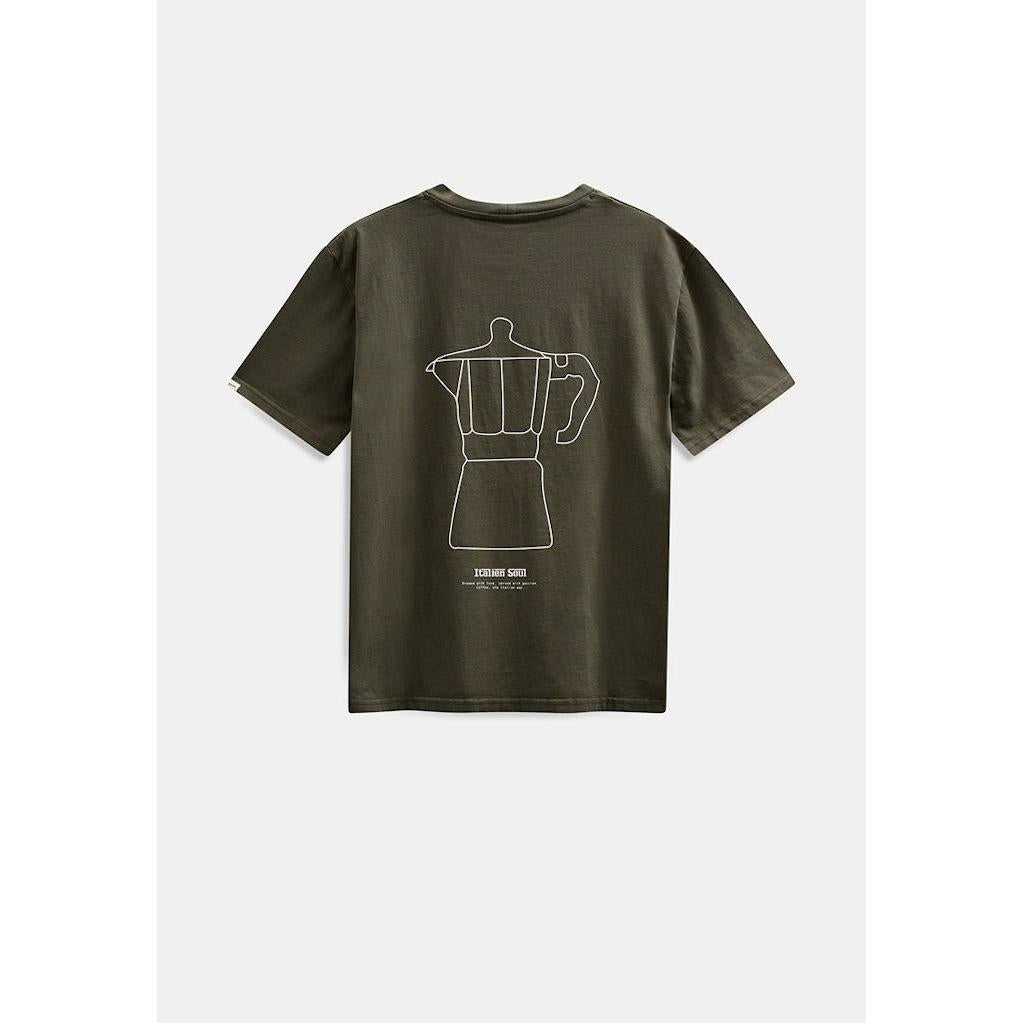 Anerkjendt, Villads Italien Coffee SS Tee, Forrest Night-Anerkjendt-Minlillebutik.dk
