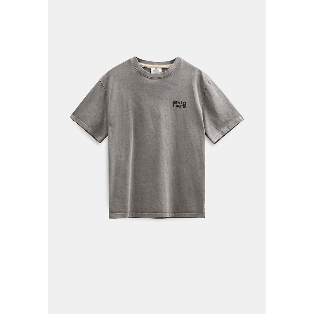 Anerkjendt, Villads Brewlikeamaster SS Tee, Gray Flannel-Anerkjendt-Minlillebutik.dk