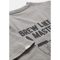 Anerkjendt, Villads Brewlikeamaster SS Tee, Gray Flannel-Anerkjendt-Minlillebutik.dk