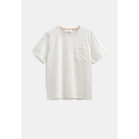 Anerkjendt, Kikki Pocket SS Tee, Bright White-Anerkjendt-Minlillebutik.dk