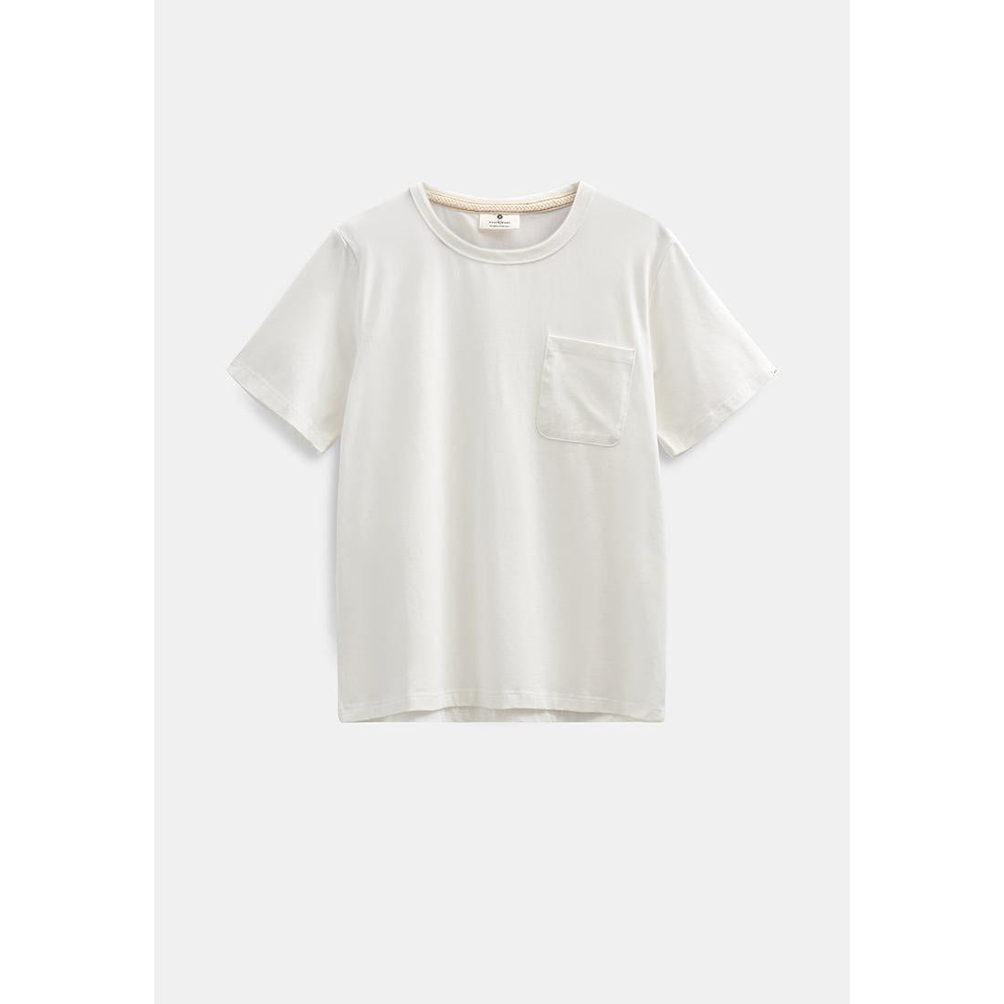 Anerkjendt, Kikki Pocket SS Tee, Bright White-Anerkjendt-Minlillebutik.dk