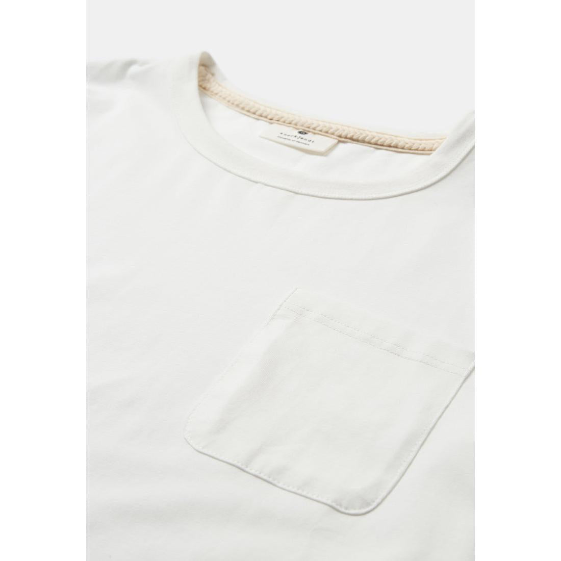 Anerkjendt, Kikki Pocket SS Tee, Bright White-Anerkjendt-Minlillebutik.dk