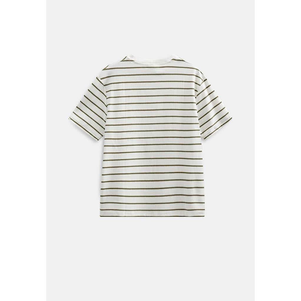 Anerkjendt, Villads Structure Stripe SS Tee, Tofu-Anerkjendt-Minlillebutik.dk