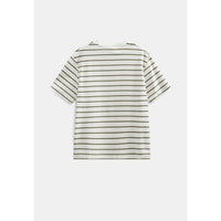 Anerkjendt, Villads Structure Stripe SS Tee, Tofu-Anerkjendt-Minlillebutik.dk