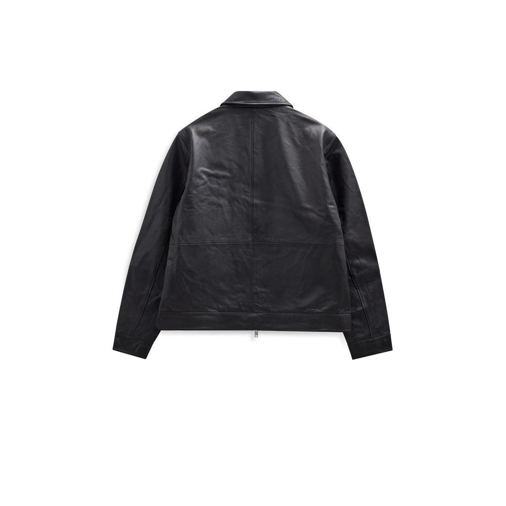 Anerkjendt, AKcarl Leather Jacket, Caviar