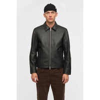 Anerkjendt, AKcarl Leather Jacket, Caviar