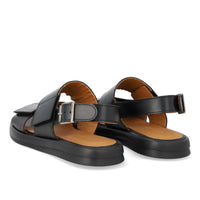 Angulus, Sandal med justerbare velcroremme, Black-Angulus-Minlillebutik.dk