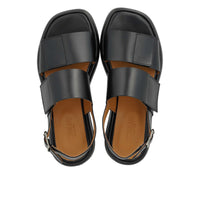 Angulus, Sandal med justerbare velcroremme, Black-Angulus-Minlillebutik.dk