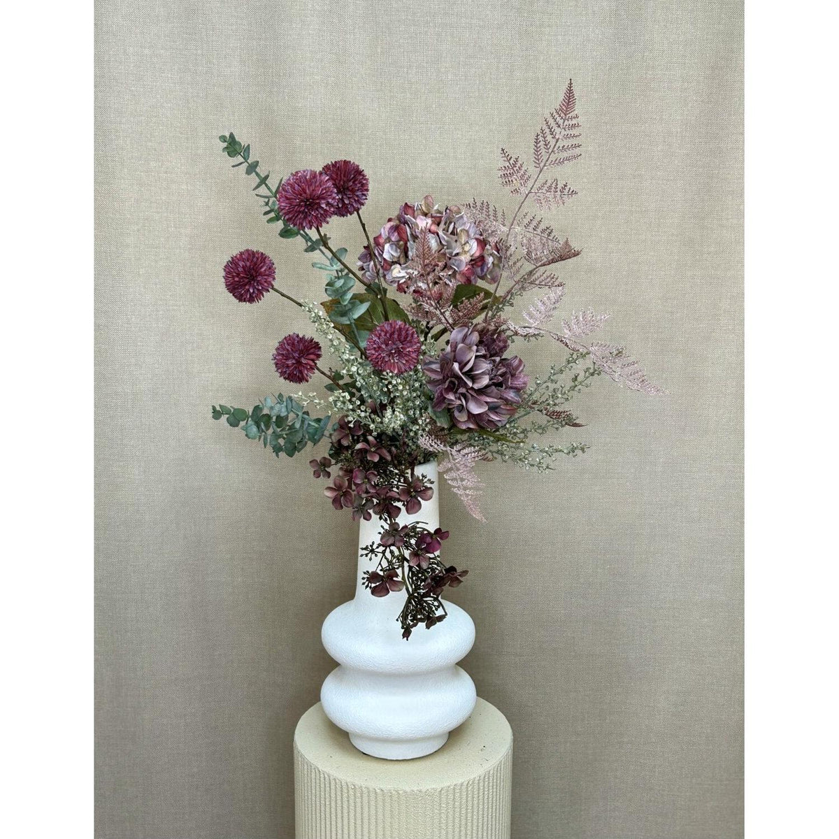 Barbara, Asparagus lys bordeaux h 90 cm