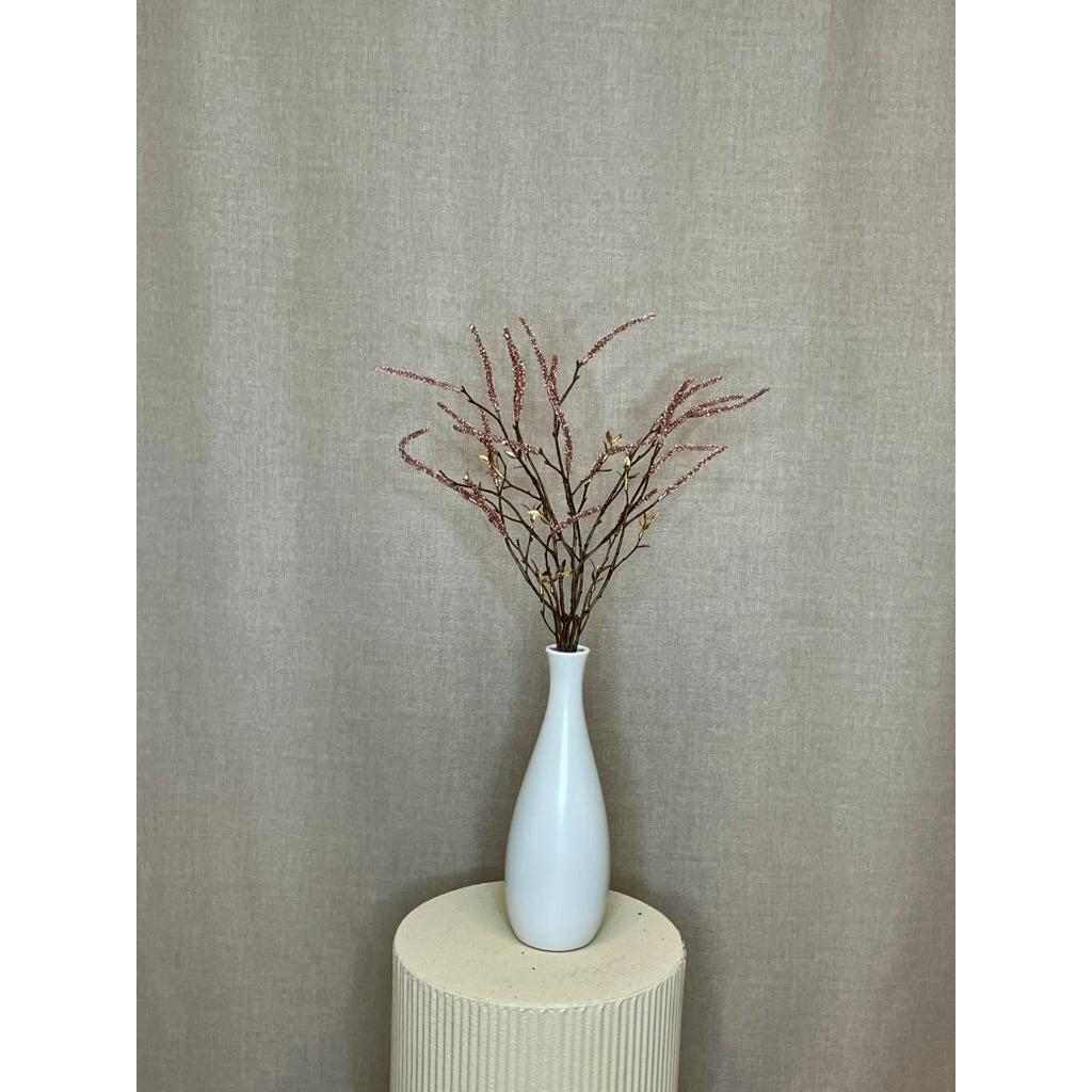 Barbara, Grene rosa m/ glimmer bundt 3 stk, h 63 cm