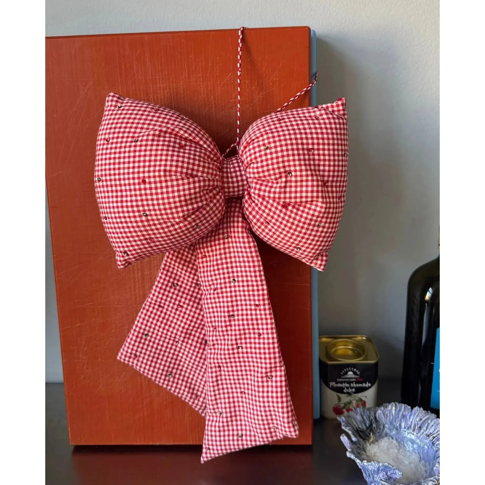 Sissel Edelbo, Bow Decoration, Gingham Checks-Sissel Edelbo-Minlillebutik.dk