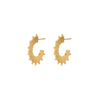 House of Vincent, Circus hoop øreringe, Lysegul Forgyldt-House of Vincent-Minlillebutik.dk