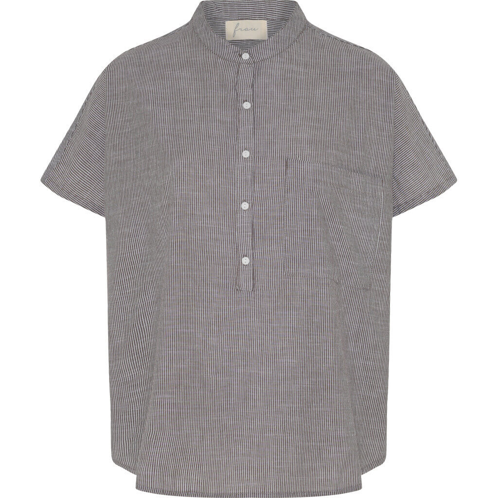 Frau, Colombo SS Top, Coffee Quartz Stripe, One Size