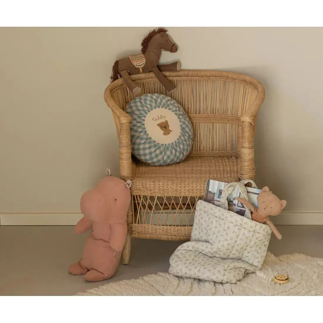 Maileg, Safari friends, Flodhest, Medium, Gammel Rosa 16-2602-01-Maileg-Minlillebutik.dk