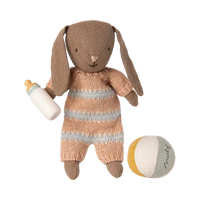 Maileg, Kanin sæt, Mirco, Brun, Støvet rosa, 16-5032-00-Maileg-Minlillebutik.dk