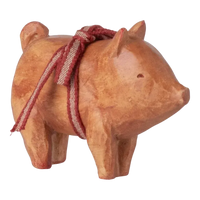 Maileg Jul, Gris med bånd, Rosa, 14-5180-00-Maileg-Minlillebutik.dk