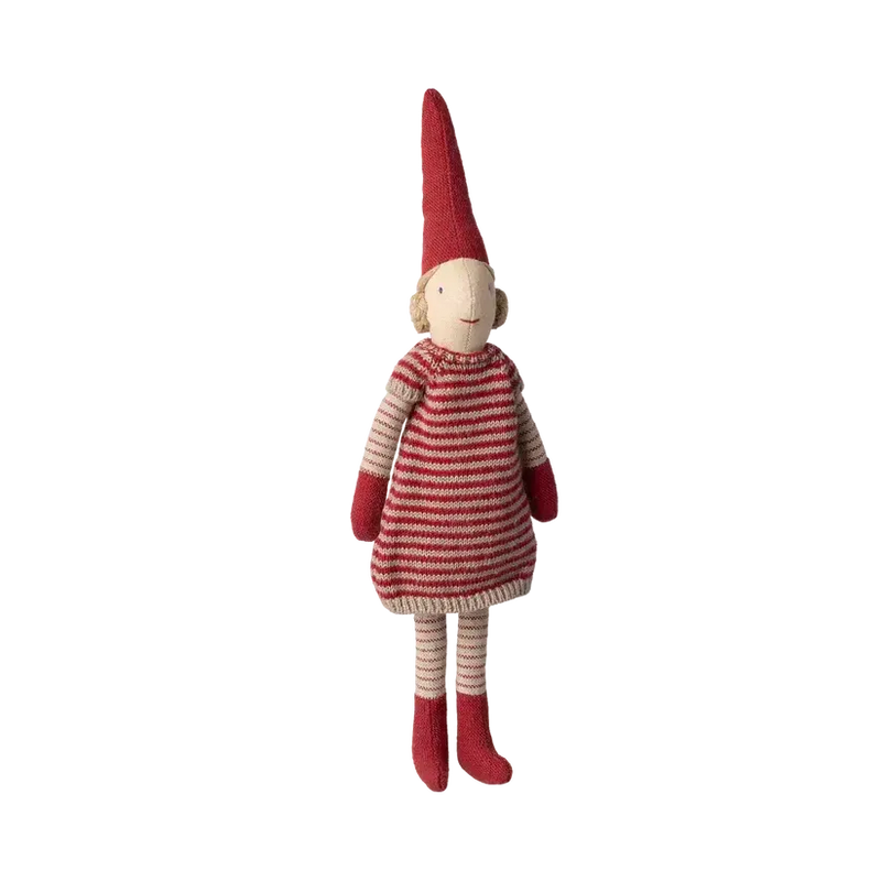 Maileg Jul, Nisse, str. 1, Pige, Strikke kjole, 14-5411-00-Maileg-Minlillebutik.dk