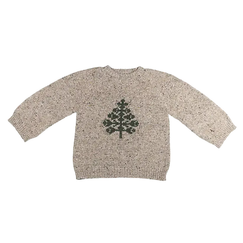 Maileg Jul, Strikket sweater, Størrelse 3-4 år, Træ, 14-5640-00-Maileg-Minlillebutik.dk